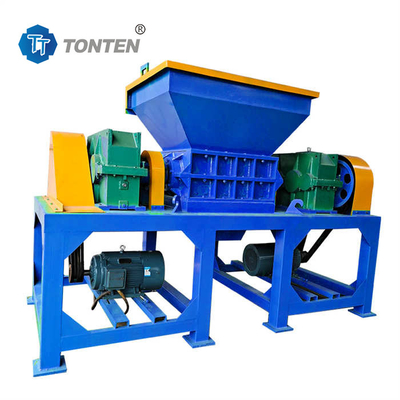 Plastik parçalayıcı alet Metal ahşap çift şaftlı parçalayıcı makine