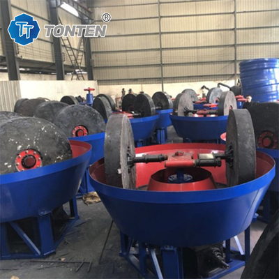 Islak Altın Islak Pan Mill Makine Altın Seçimi İçin Çift Tekerlekli Pan Mill