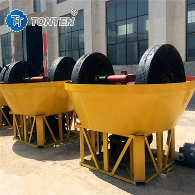 Gold Grinder Gold Stone Roller Grinding Wet Pan Mill Makine Afrika için