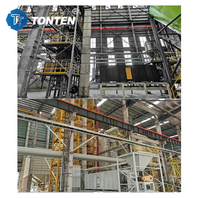 TONNELER Endüstriyel cam kırıcı makinesi üretim hattı kum için parti başına 6-25t