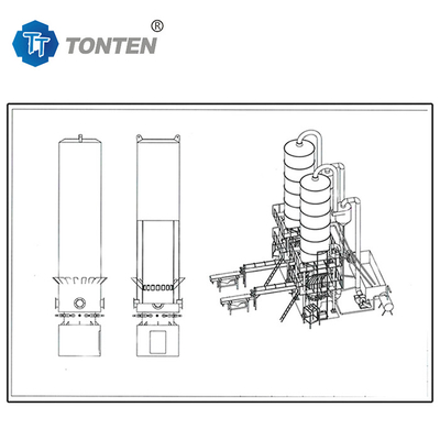 TONNELER Endüstriyel cam kırıcı makinesi üretim hattı kum için parti başına 6-25t