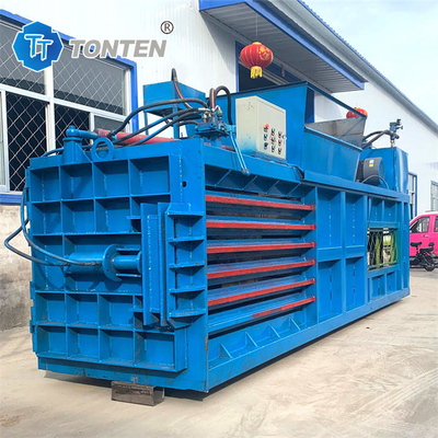 Altyazı Metal Hidrolik Baler Makinesi Plastik Yatay Baler Makinesi