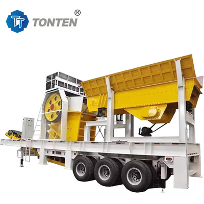 Mobil Taş Çene Mürettebatı Dizelli kireçtaşı Mürettebatı