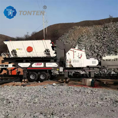 İnşaat Taş Çakıcı Üretim hattı Kum Cevheri Mobil Çakım Tesisi