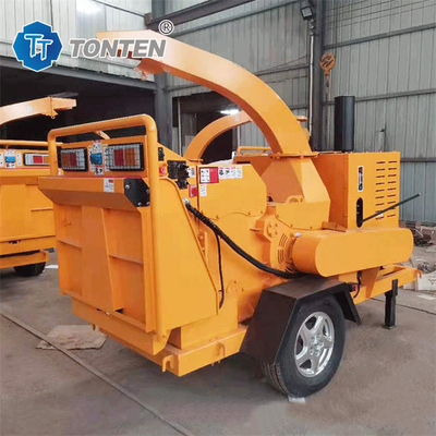 Ağaç dalı ahşap kırıcı makine Mobil dizel bambu parçalama kırıcı makine