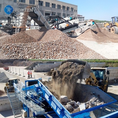 İnşaat Alanı Atık Tuğla Geri Dönüştürme Makinesi Fabrikası Taş Ezme