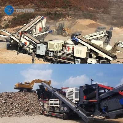 İnşaat Beton Atıkları Ezme Makine hattı Tuğla Taş Ezme Geri Dönüştürme
