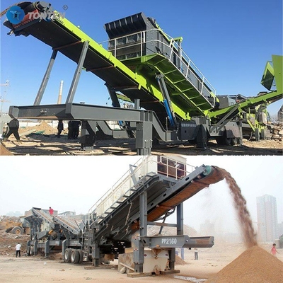 Beton İnşaat Atıkları Madencilik Taş Kırma Makinesi Mobil Kırıcı Fabrikası