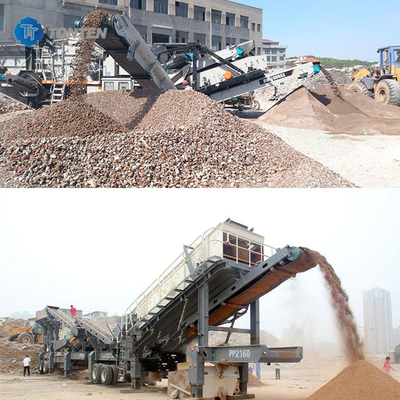 Beton İnşaat Atıkları Madencilik Taş Kırma Makinesi Mobil Kırıcı Fabrikası