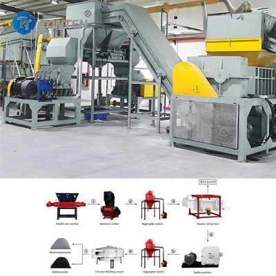 TONTEN Otomobil Fosfat Lityum İyon Pil Geri Dönüştürme Makineleri 85kw