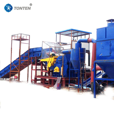 Endüstriyel Atık Metal Geri Dönüştürme Makinesi Üretim Hatı Demir Alüminyum Konserve