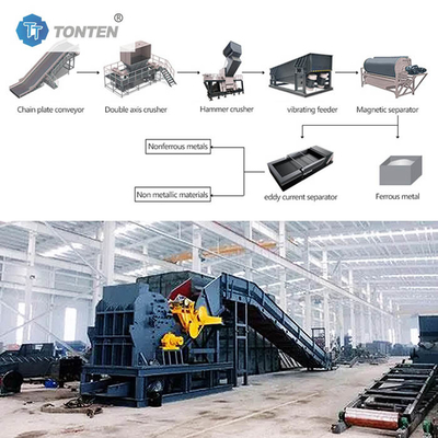 OEM hurda çelik parçalayıcı döver metal demir hurda geri dönüşüm makinesi