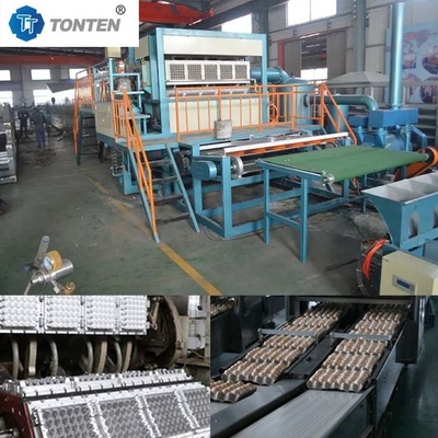 Kağıt Pulp Kalıplama Yumurta Tepsisi Yapma Makinesi Hatı Geri Dönüştürme Kağıt Kalıplama Makinesi