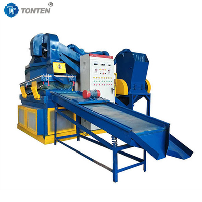 Atık tel granulatör geri dönüşüm makinesi bakır tel kuru bakır pirinç makinesi