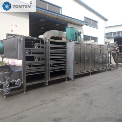 Çim sebze ağlı kemer kurutma makinesi sıcak hava kurutma 58kw