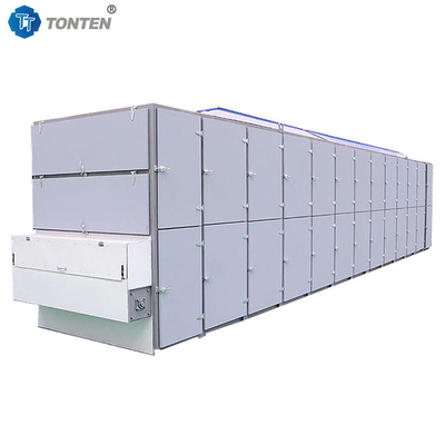 Çim sebze ağlı kemer kurutma makinesi sıcak hava kurutma 58kw