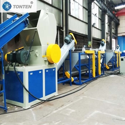 Plastik PET şişeleri geri dönüşüm tesisi kırıcı yıkama üretim hattı 80kw