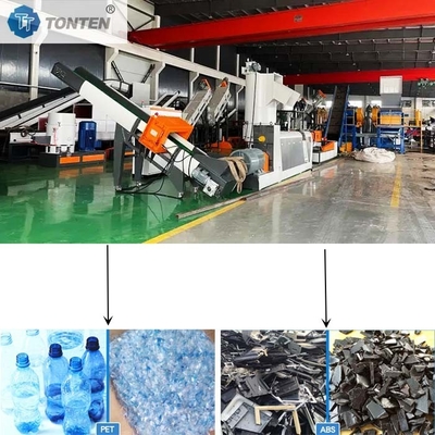 OEM Plastik Atık Geri Dönüştürme Tesisi PP PE Film Ldpe Çamaşır Tesisi Çakıştırma hattı