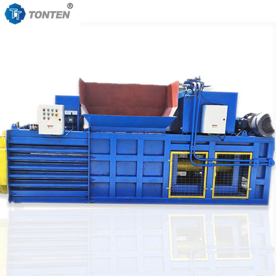 Plastik Konserve Hidrolik Baler Makinesi Yatay 22kw Özel