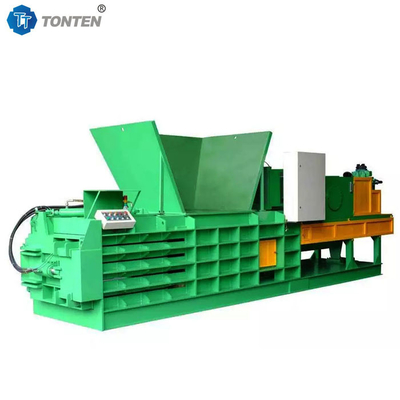 Yatay Metal Hidrolik Baler Baling Pres Giyim Makinesi