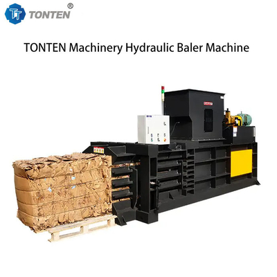 Yatay Atık Karton Hidrolik Baler Makinesi Ahşap Çip Baler