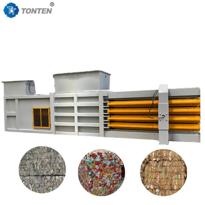 Alüminyum kutu kağıt ambalajlama hidrolik baler makinesi metal kompresörü