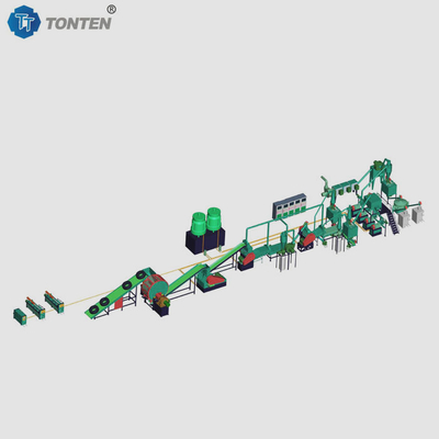 OEM Lastik Kauçuk Geri Dönüştürme Makinesi Çöp için Çöpçatan Üretim hattı