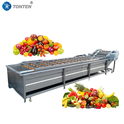 Özel Lettuce Meyve ve Sebze Temizleme Makinesi Çamaşır makinesi 500-1000kg/saat