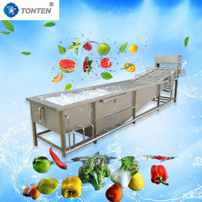 Özel Lettuce Meyve ve Sebze Temizleme Makinesi Çamaşır makinesi 500-1000kg/saat