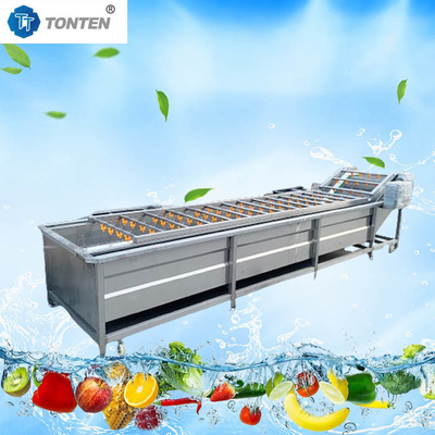 Muz ve meyve yıkama için hava kabarcıklı gıda temizleme makinesi 6kw 380v