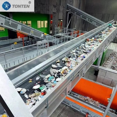 İnşaat Ev Atıkları Çöp Sıralama Fabrikası Hattı Düşük tüketim