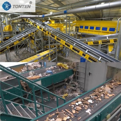 Eski Organik Atık Sıralama Tesisi Belediye Katı Atık Sıralama Liniyası OEM