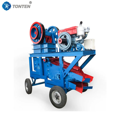 Dizel Mobil Çene Çakma Makine Beton Taş Çakma Makine Mineral için