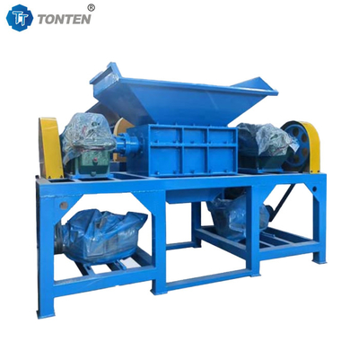 Atık lastikler giyim parçalayıcı çöp plastik çift çukurlu parçalayıcı