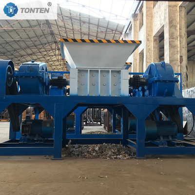 Plastik Saman Mobilya Kanepe Kırıcı Kırma Makinesi Çift Çubuk Kırıcı