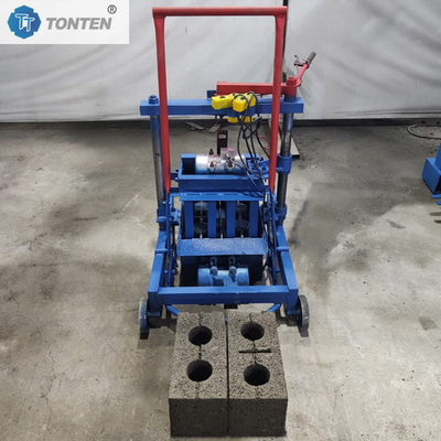 DF2-45 Ev İşletmeleri için Küçük Mobil Çimento Çürük Blok Yapma Makinesi