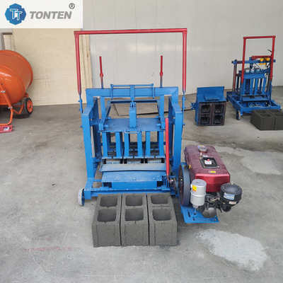 Yüksek verimlilikli dizel tip tuğla yapım makinesi beton boş tuğla makinesi