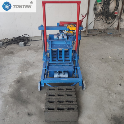 İtmek Çekmek Küçük Tuğla Yapma Makinesi Hareketli Oval Blok Makinesi