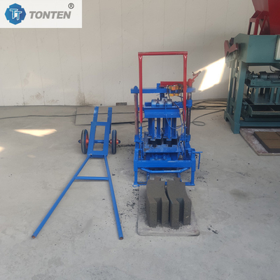 Hareketli Tuğla Yapma Makinesi Manual Çürük Tuğla Blok Yapma Makinesi