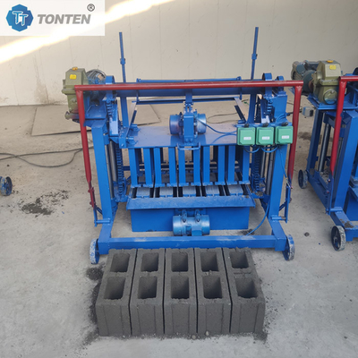 İki delikli beton tuğla yapma makinesi 220V iki fazlı güç tuğla yapma makinesi