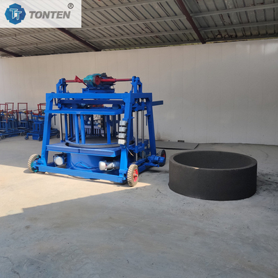 Yükseltilmiş Kuyu Dairesel Makine Mobil Tuğla Makine Beton Çamuru Blok Makine