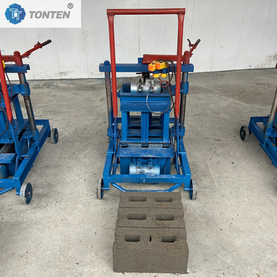 Hareketli Tuğla Yapma Makinesi Manual Çürük Tuğla Blok Yapma Makinesi
