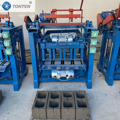4-35A Yarım otomatik blok kalıplama makinesi gözenekli tuğla yapım makinesi