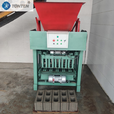 Yol kenarında taş kalıplama makinesi beton yarı otomatik boş tuğla yapım makinesi