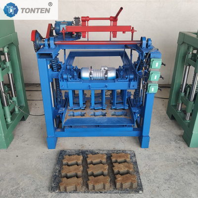 Beton Tuğla Yapma Makinesi Çimento Çürük Blok Yarım Otomatik Blok