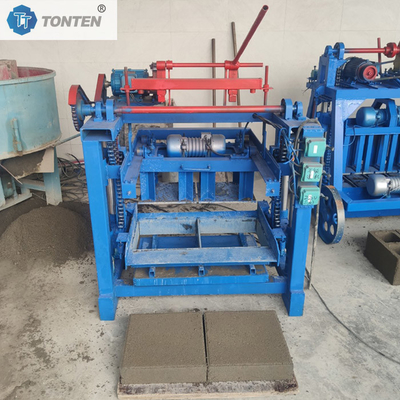 4-35A Yarım otomatik blok kalıplama makinesi gözenekli tuğla yapım makinesi