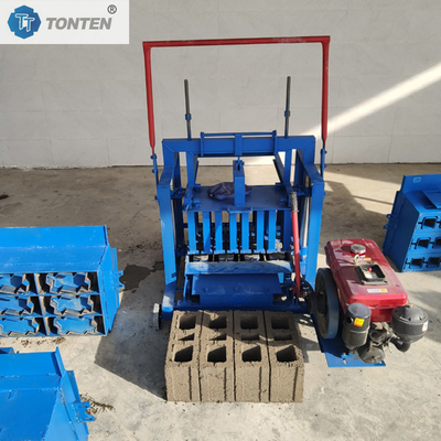 Dizel blok tuğla yapma makinesi kil çimento tuğla yapma makinesi