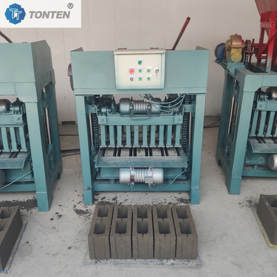 Küçük Mobil Çimento Tuğla Makinesi Yanmamış Beton Tuğla Makinesi
