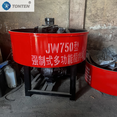 Beton Pan Karıştırma Makinesi 500l Pan Tipi Beton Rol Karıştırıcı