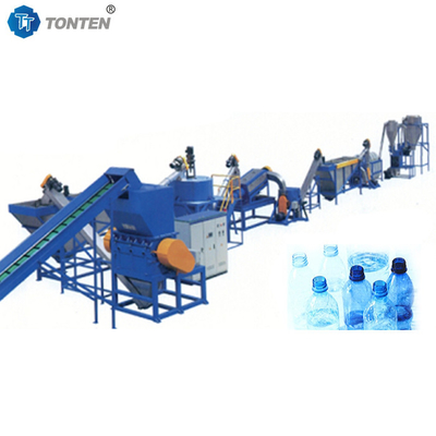 Evcil hayvan şişesi plastik geri dönüşüm makinesi hattı Atık plastik geri dönüşüm makinesi